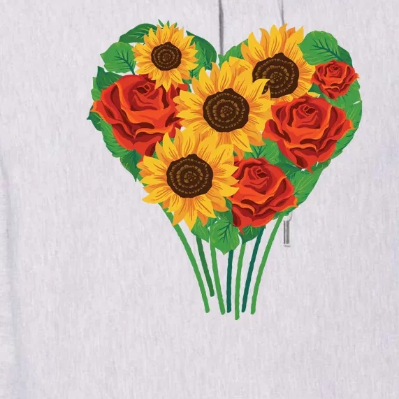 Flower Heart Bouquet Premium Hoodie