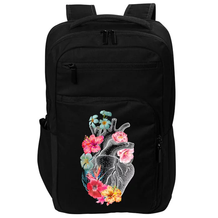 Flower Heart Floral Impact Tech Backpack