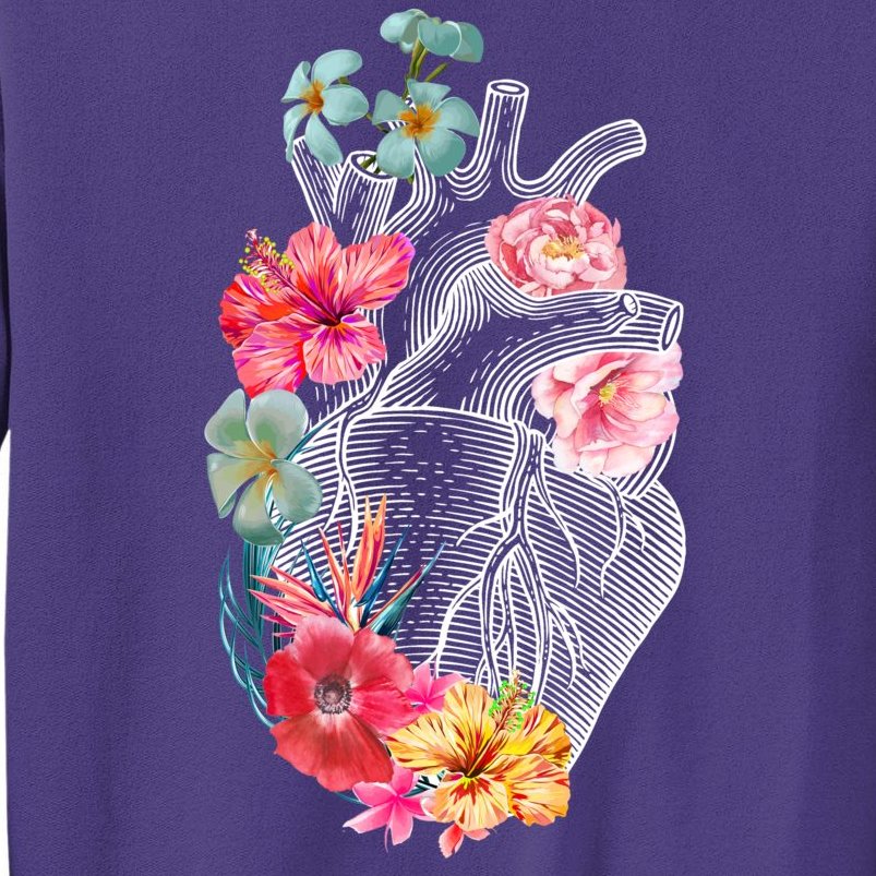 Flower Heart Floral Sweatshirt