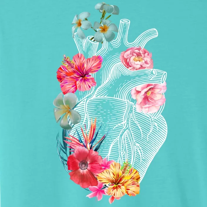 Flower Heart Floral ChromaSoft Performance T-Shirt