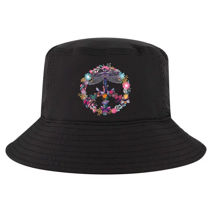 Flower Peace Bugs Cool Comfort Performance Bucket Hat