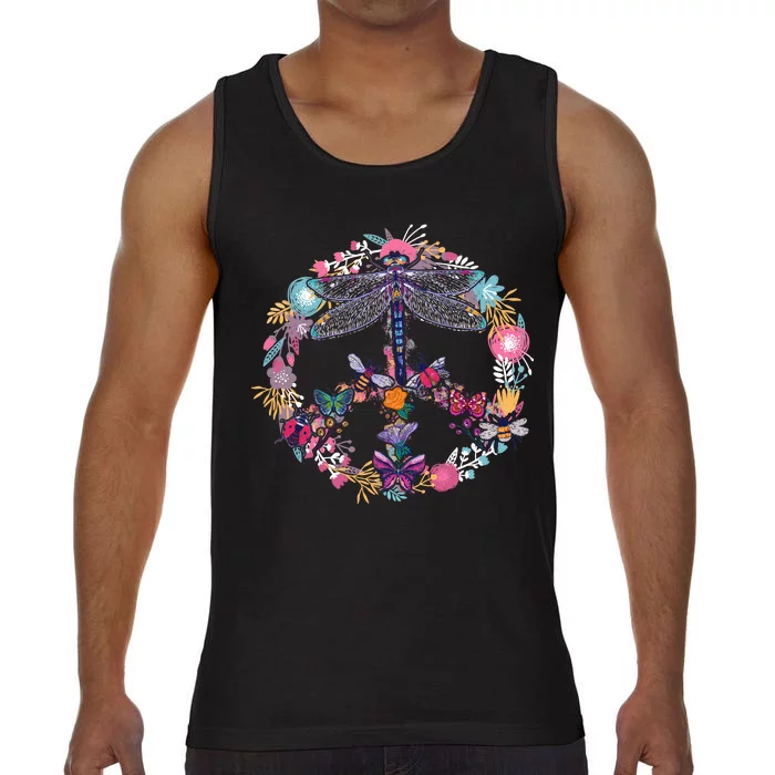 Flower Peace Bugs Comfort Colors® Tank Top