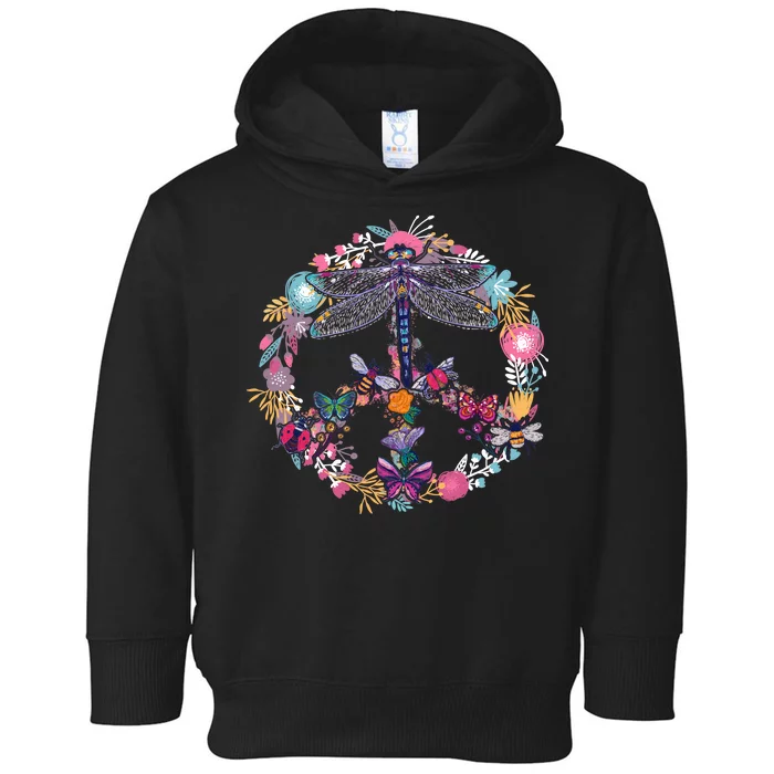 Flower Peace Bugs Toddler Hoodie