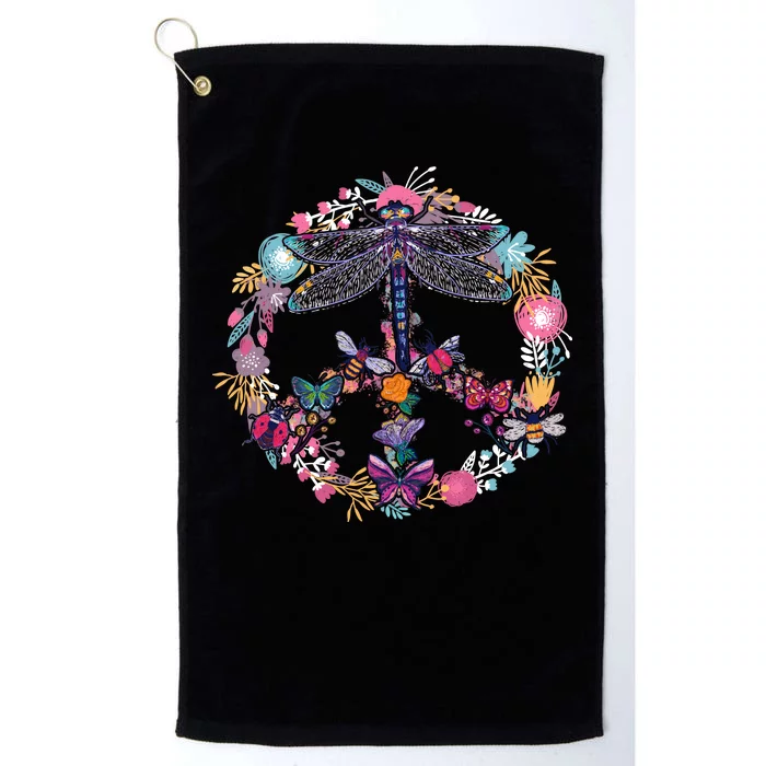 Flower Peace Bugs Platinum Collection Golf Towel