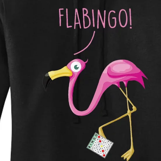 Flabingo! Lucky Player Bingo Player Bingo Addict Women's Pullover Hoodie