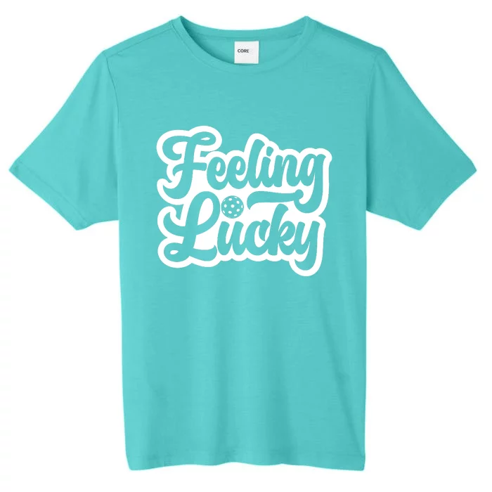 Feeling Lucky Pickleball Sport St. Patrick's Day ChromaSoft Performance T-Shirt