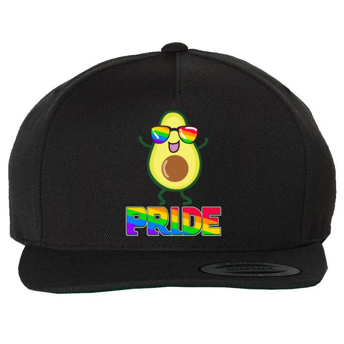 Funny LGBT Pride Avocado Wool Snapback Cap