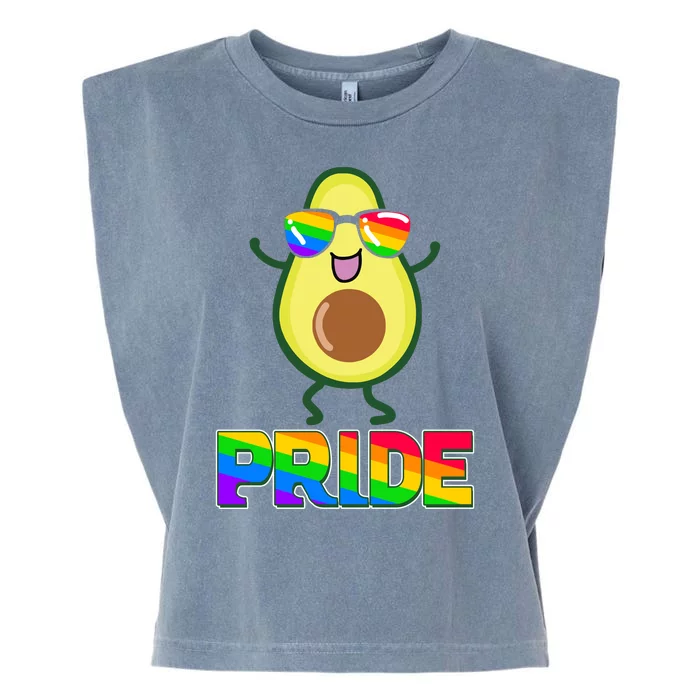 Funny LGBT Pride Avocado Garment-Dyed Women's Muscle Tee