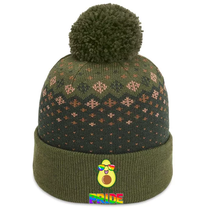 Funny LGBT Pride Avocado The Baniff Cuffed Pom Beanie