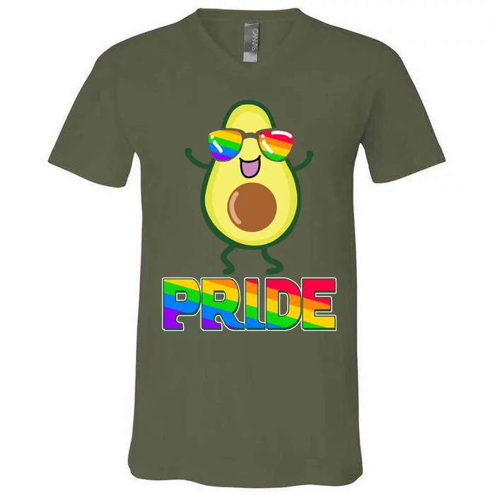 Funny LGBT Pride Avocado V-Neck T-Shirt