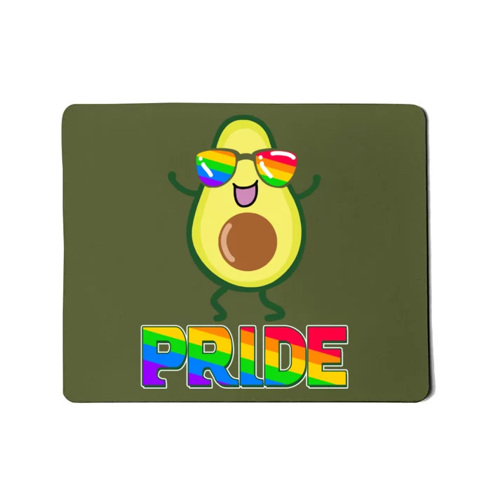 Funny LGBT Pride Avocado Mousepad