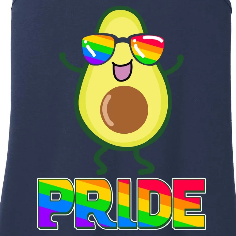 Funny LGBT Pride Avocado Ladies Essential Tank