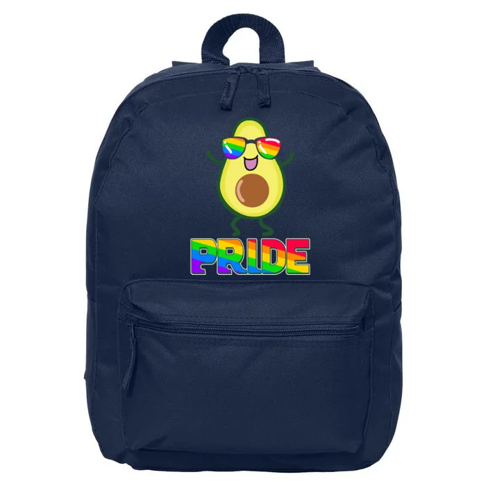 Funny LGBT Pride Avocado 16 in Basic Backpack