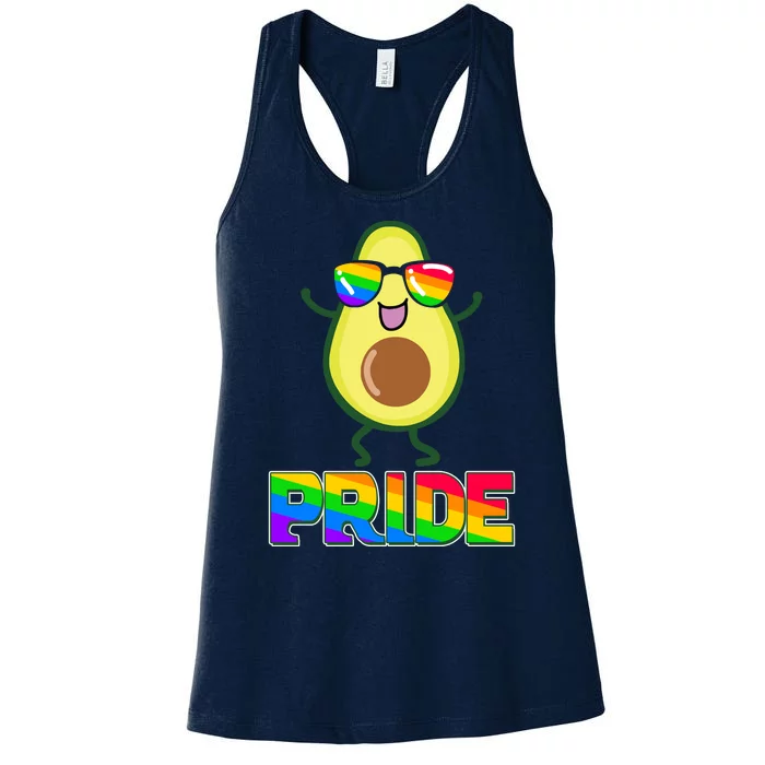 Funny LGBT Pride Avocado Women's Racerback Tank