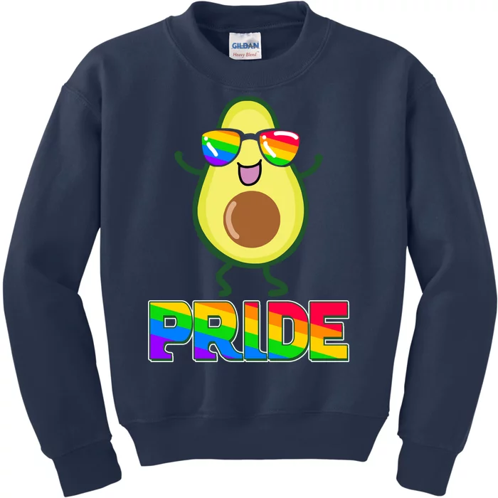 Funny LGBT Pride Avocado Kids Sweatshirt