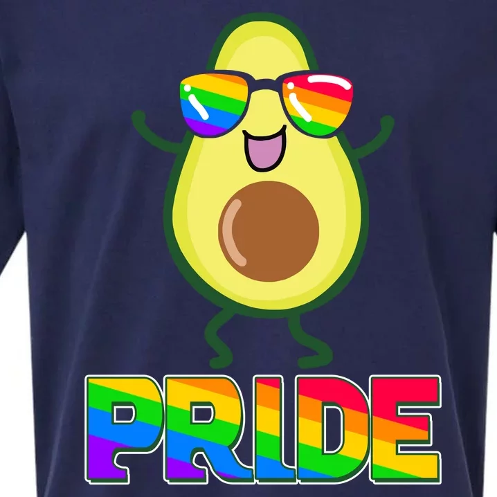 Funny LGBT Pride Avocado Sueded Cloud Jersey T-Shirt