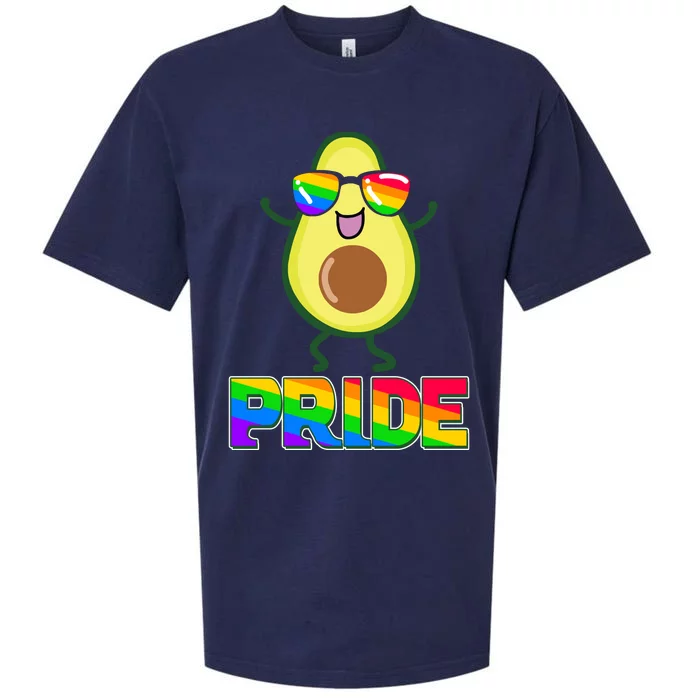 Funny LGBT Pride Avocado Sueded Cloud Jersey T-Shirt