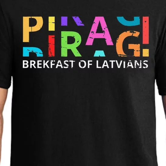 Funny Latvian Piragi Latvia Food Pride Gift Pajama Set