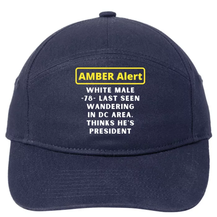 Funny Lost President Biden Tal Acuity Sleepy Joe Biden Gift 7-Panel Snapback Hat