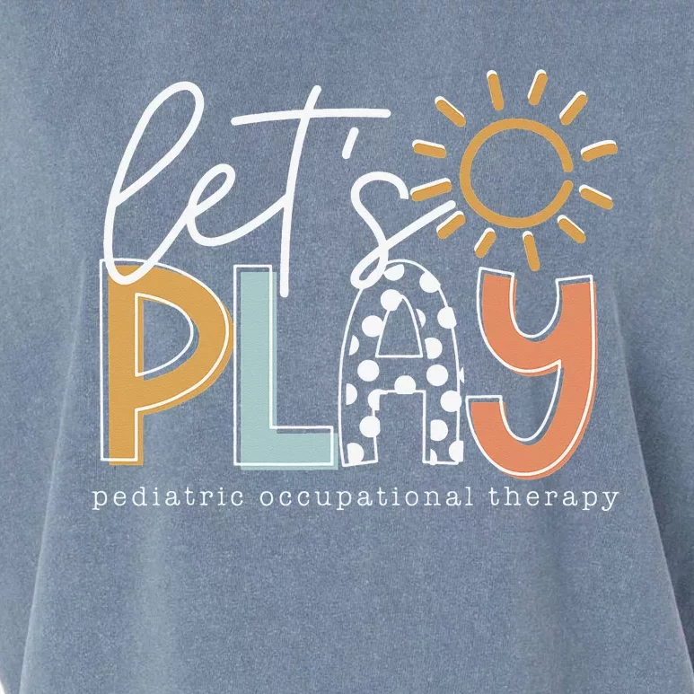 funny Let's Play Pediatric Occupational Therapy Garment-Dyed Women's Muscle Tee