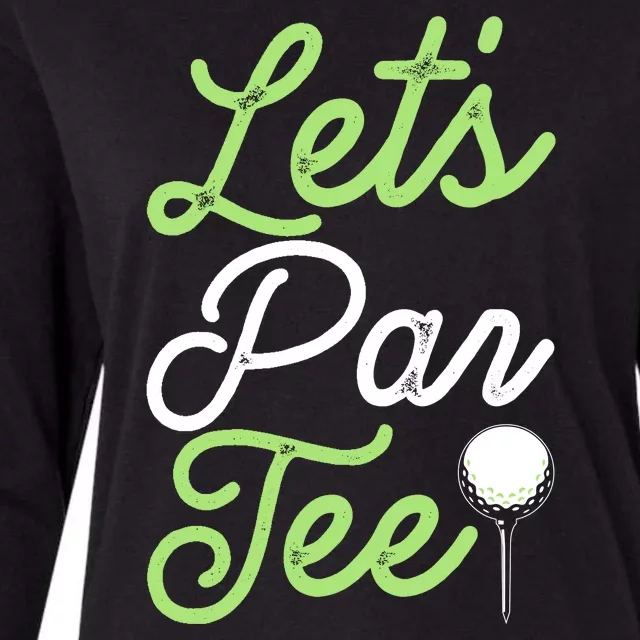 Funny Lets Par Tee Golf Tee Womens Cotton Relaxed Long Sleeve T-Shirt