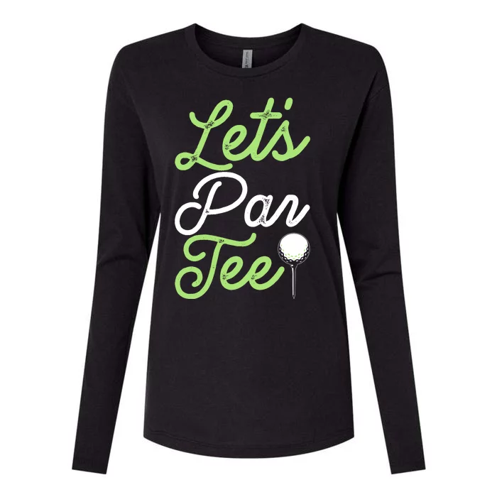 Funny Lets Par Tee Golf Tee Womens Cotton Relaxed Long Sleeve T-Shirt