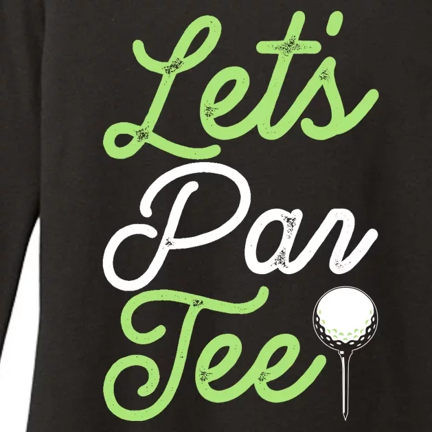 Funny Lets Par Tee Golf Tee Womens CVC Long Sleeve Shirt