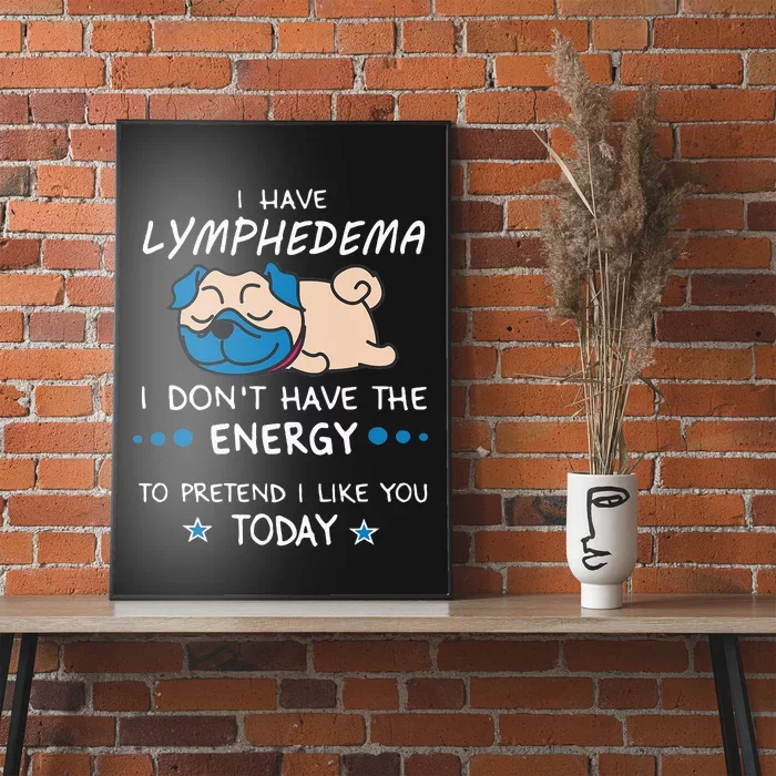 Funny Lymphedema Patients Awareness Lymphedema Warrior Poster