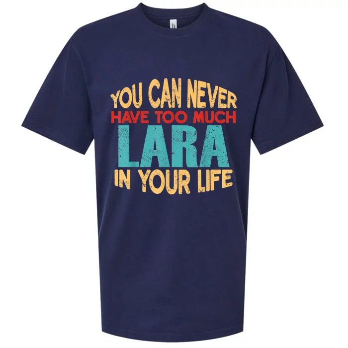 Funny Lara Personalized First Name Joke Item Sueded Cloud Jersey T-Shirt