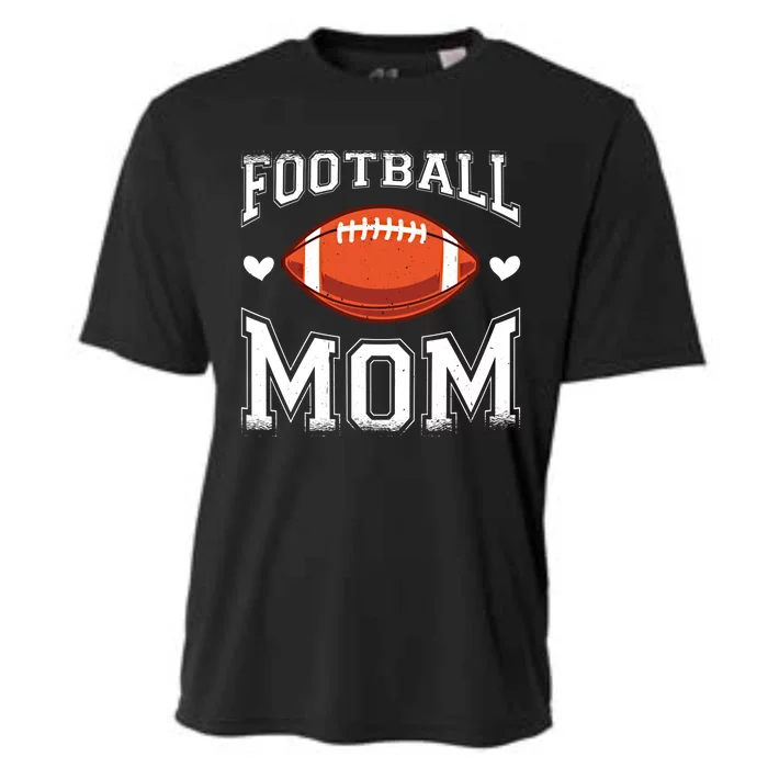 Football Lover Player Funny Coach Trainer Mommy Mom Gift Cooling Performance Crew T-Shirt