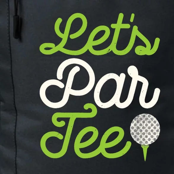 Funny Lets Par Golf Player Golfer Dad Papa Gift Daily Commute Backpack