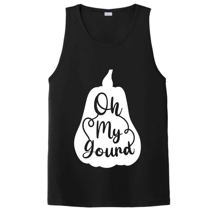 Fall Leaves Pumpkin Lovers Oh My Gourd I Love Fall Season Performance Tank