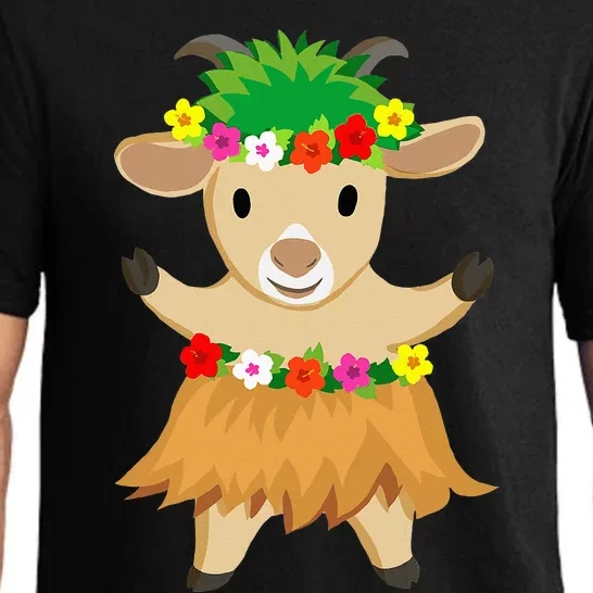 Funny Luau Party Aloha Hawaii Hula Goat Pajama Set