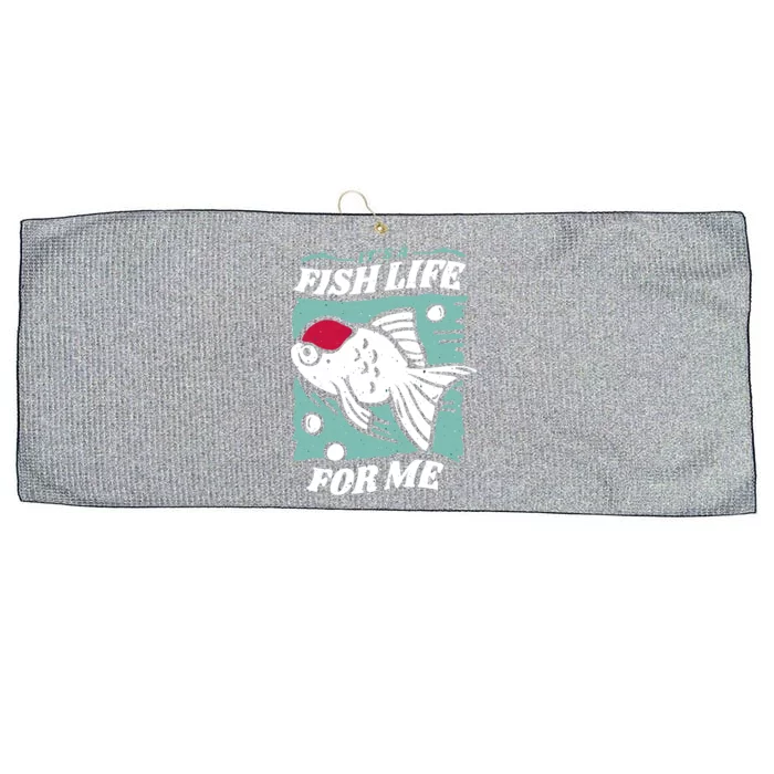 Fish Life Quotes Funny Gift Large Microfiber Waffle Golf Towel