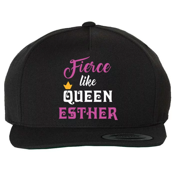 Fierce Like Queen Esther Purim Party Wool Snapback Cap