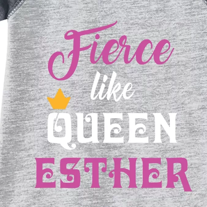 Fierce Like Queen Esther Purim Party Infant Baby Jersey Bodysuit