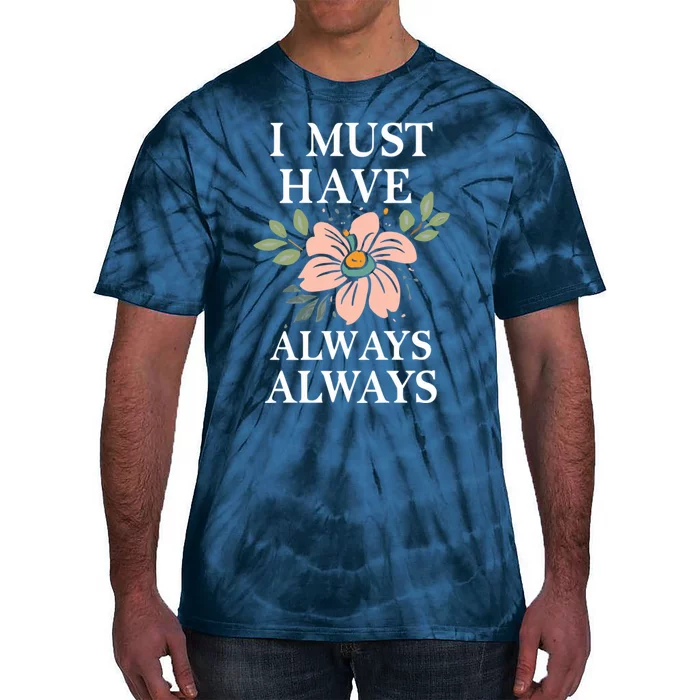 Flower Lover Quote Claude Monet Tie-Dye T-Shirt