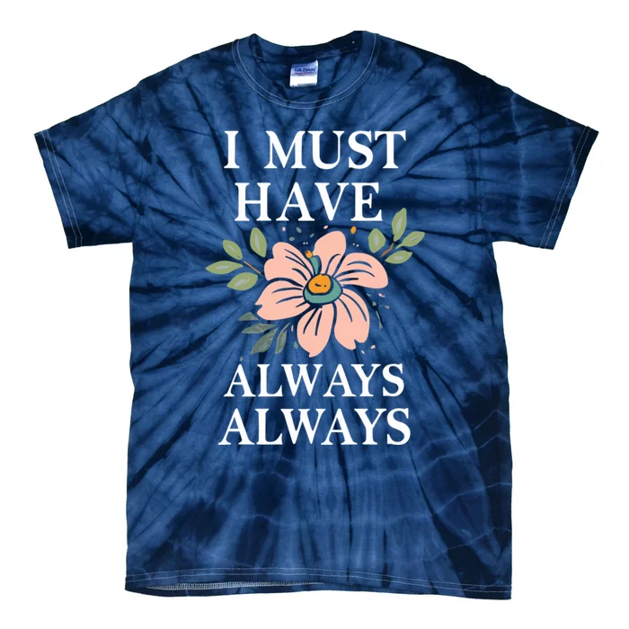 Flower Lover Quote Claude Monet Tie-Dye T-Shirt