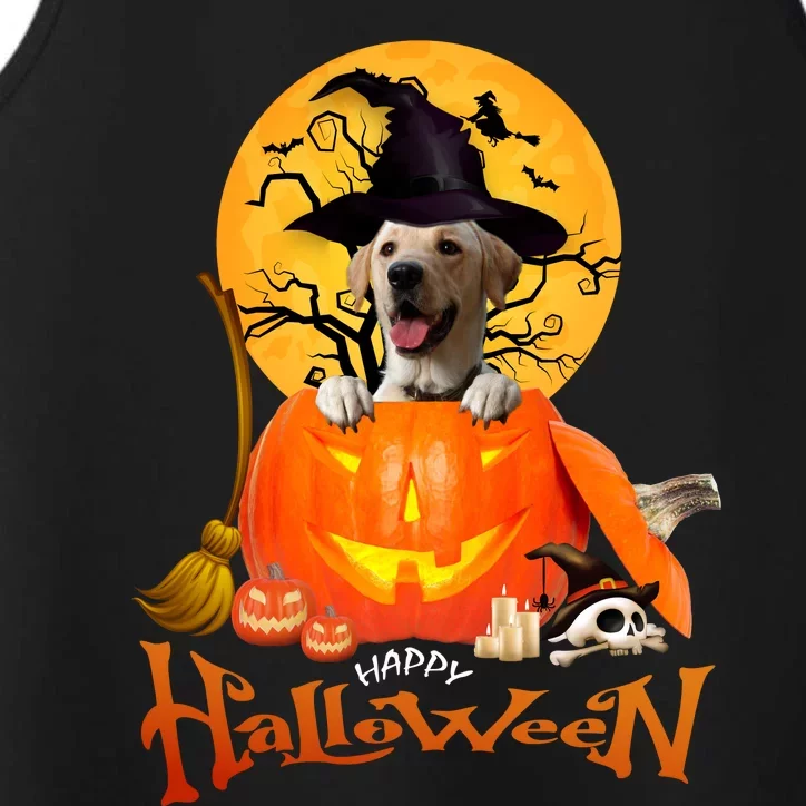 Funny Labrador Retriever1 Spooky Halloween Performance Tank