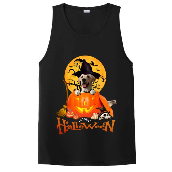 Funny Labrador Retriever1 Spooky Halloween Performance Tank