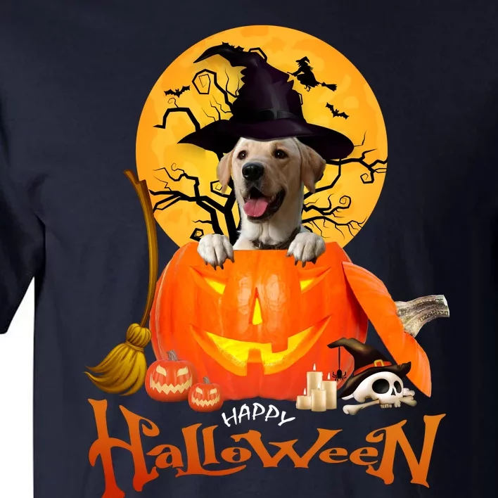 Funny Labrador Retriever1 Spooky Halloween Tall T-Shirt