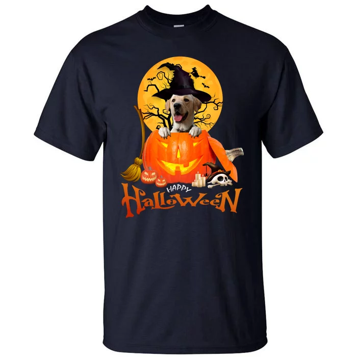 Funny Labrador Retriever1 Spooky Halloween Tall T-Shirt