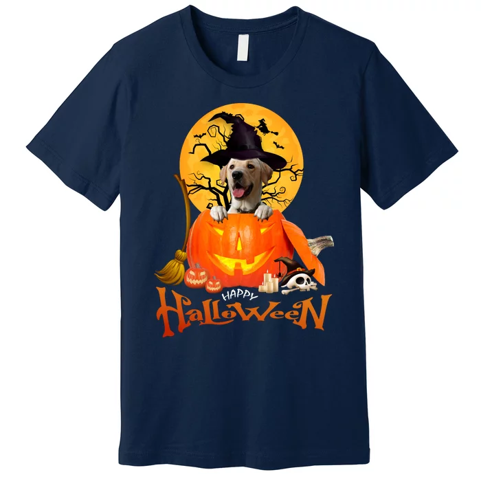 Funny Labrador Retriever1 Spooky Halloween Premium T-Shirt