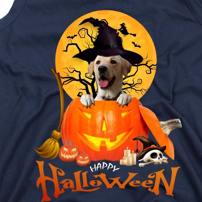 Funny Labrador Retriever1 Spooky Halloween Tank Top