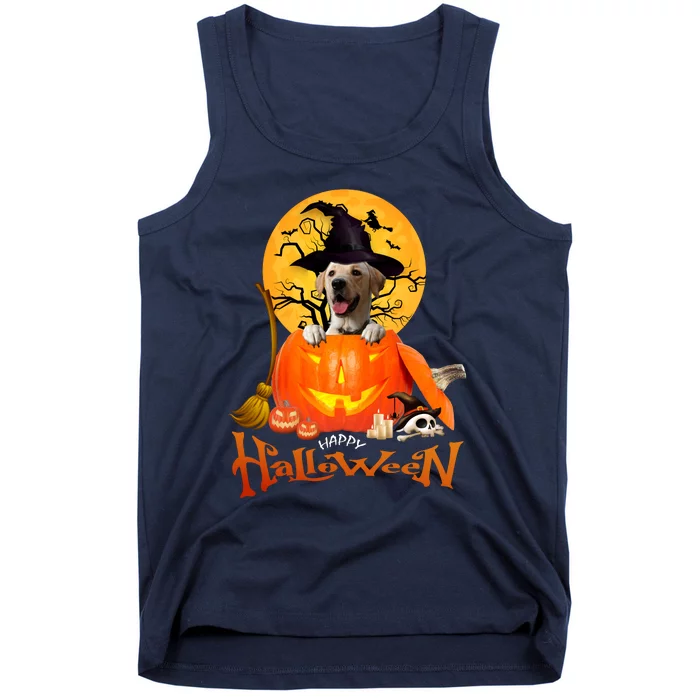 Funny Labrador Retriever1 Spooky Halloween Tank Top