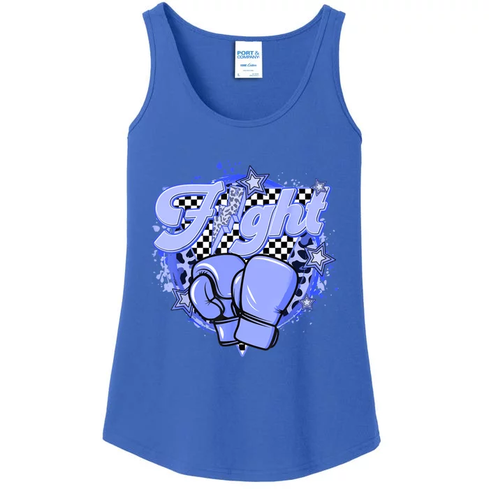 Fights Leopard Retro Colon Cancer Awareness Survivor Warrior Gift Ladies Essential Tank