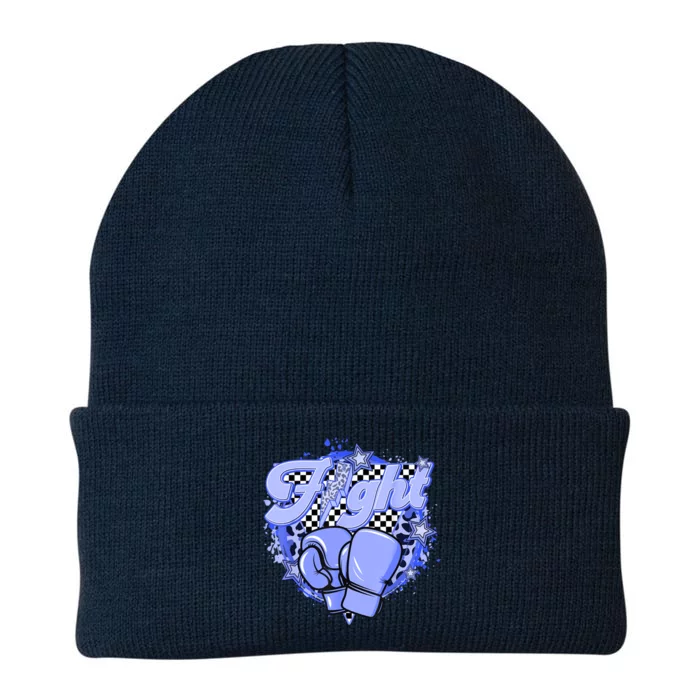 Fights Leopard Retro Colon Cancer Awareness Survivor Warrior Gift Knit Cap Winter Beanie