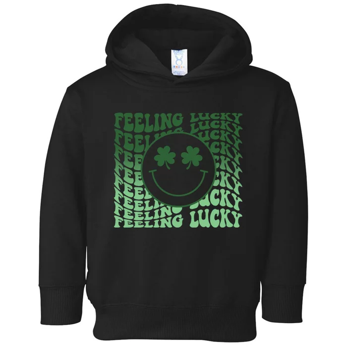 Feeling Lucky Retro St Patricks Toddler Hoodie