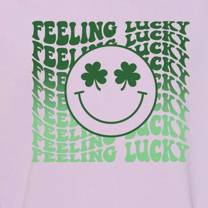 Feeling Lucky Retro St Patricks Garment-Dyed Sweatshirt