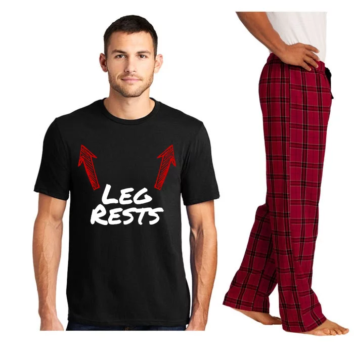 Funny Leg Rests Humorous Arrow Inappropriate Dad Joke Gift Pajama Set